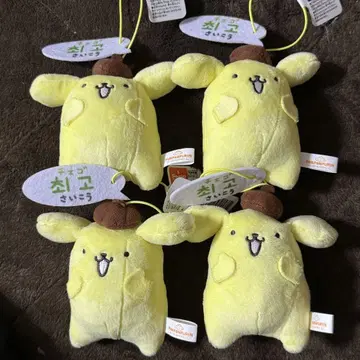 산리오 캐릭터즈 귀여운 한국어 마스코트 폼폼푸딩 4개 세트