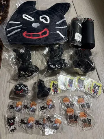 키요 굿즈 세트 쿠션, 봉제 인형, 펜 케이스, 아크링 키링