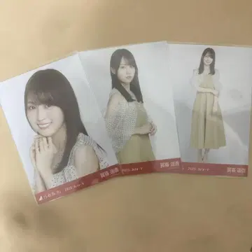 노기자카46 브로마이드 오사카 한여름 전국 투어 도트 카키 하루카 컴프