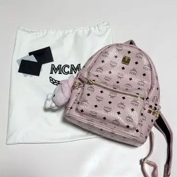[ MCM ] S 사이즈 백팩 ( 소프트 핑크 )