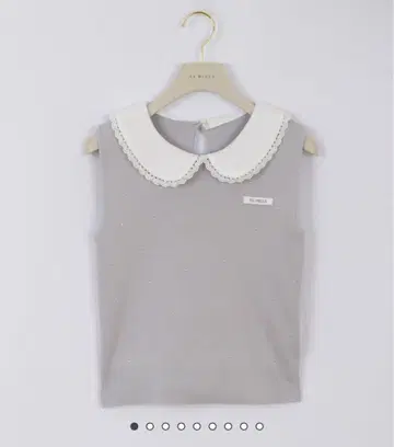 An MILLE 슬리브리스 니트 ANG-067 옷깃 비쥬 니트