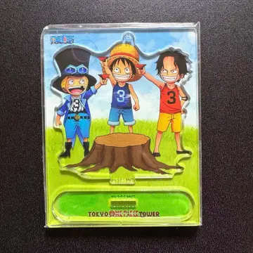 도쿄 원피스 타워 한정판 아크릴 스탠드 유년기 루피 에이스 사보