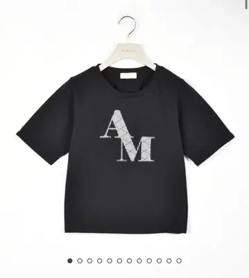 An MILLE 퀼팅 로고 T셔츠
