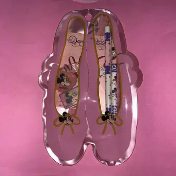 [ 레트로 ] Disney 발레리나 미니 마우스 토슈즈 문구 세트