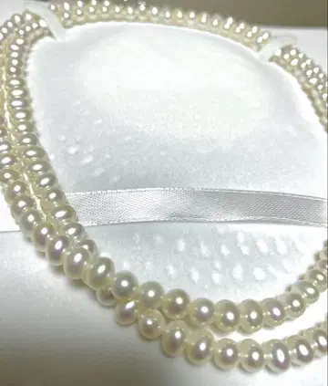 담수 진주 롱 목걸이 담수 펄 5.5~6mm