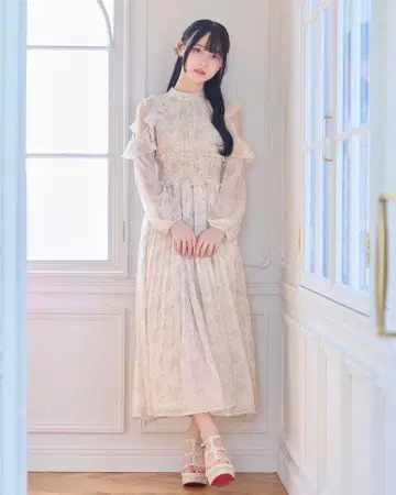 미셸 마카롱 로얄 플뢰르 롱 원피스