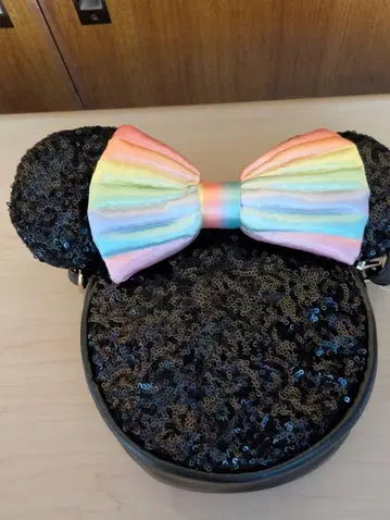 새상품 도쿄 디즈니 리조트 40주년 스팽글 숄더백