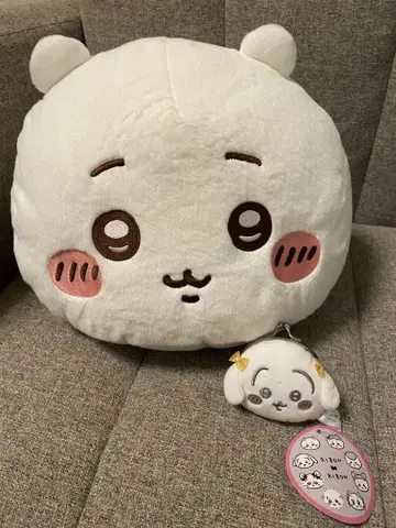 치이카와 (먼작귀) 봉제 인형과 가마구치 미니 파우치 세트