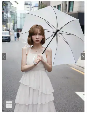 GRL kz686 숄더 리본 티어드 롱 원피스