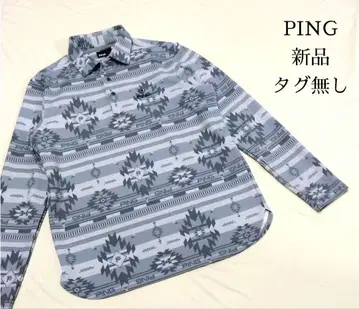 PING 피케 셔츠 긴팔 골프 셔츠 남성용 골프웨어 가을/겨울 셔츠