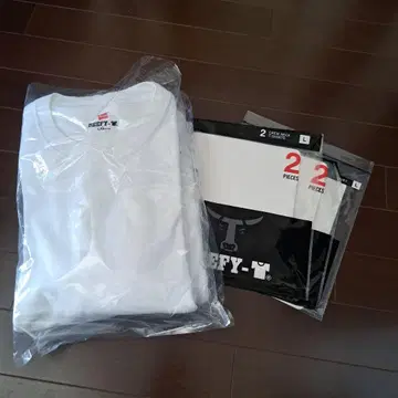 5장 새상품급 Hanes beefy 화이트 L