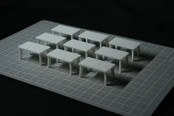 건축 모형 책상 점경첨경 1/50 100개