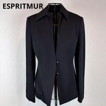 ESPRIMUR 에스프리뮬 M 블랙 자켓 어깨 패드 부착 약간 비침 있음