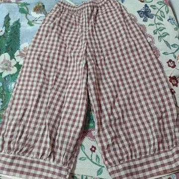 사만사 모스모스 밑단 절개 개더 팬츠 레드 빨간색