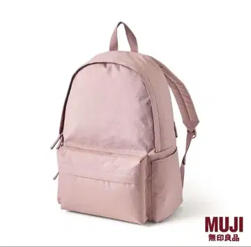 MUJI 무인양품 어깨 부담을 줄이는 발수 럭색 핑크 해외판