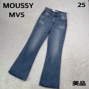 새상품급 택 포함 MOUSSY MVS FLARE25 플레어 데님 스트레치