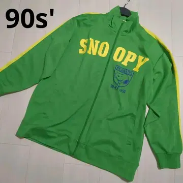 90s 빈티지 3L 스누피 트랙 자켓 그린