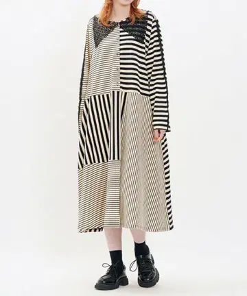 아즈 노우 아즈 티셔츠 원피스 레이스