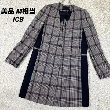 [ 새상품급 ] ICB Pattern Combo 노카라 글렌체크 M 상당