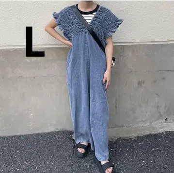 시마무라 laxdantia 데님 셔링 살로펫 블루 중청