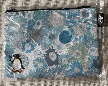 pingu 40th anniversary 리버티 프린트 플랫 파우치