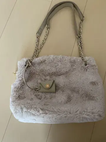 사만다 타바사 퍼 핸드백 새상품급