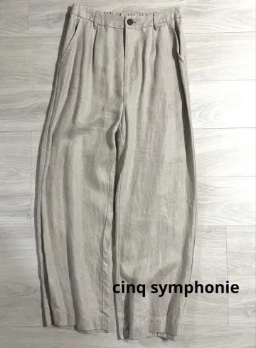 cinq symphonie 생크 생포니 린넨 팬츠