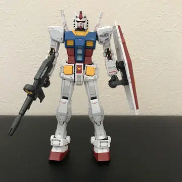 RG RX-78-2 건담 ver1.0 완성품 반무광택 가공 정크