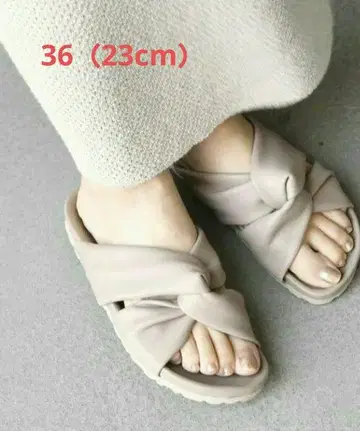 [ 미사용 ] SHIPS any 별주 플락톤 샌들 베이지 23cm