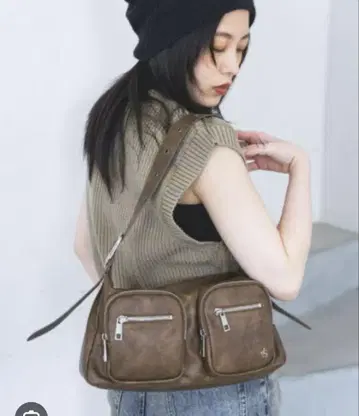 JEANASIS 더블 포켓 숄더백