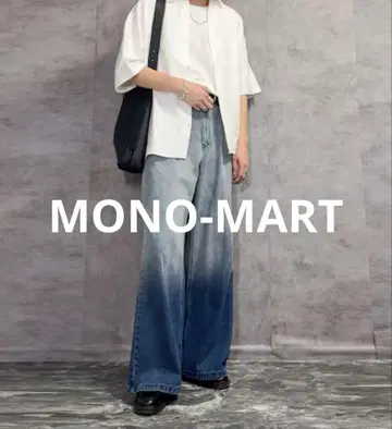MONO-MART 빈티지 메이크 턱 플레어 데님 팬츠 XS