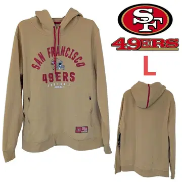 샌프란시스코 49ers 후드 부착 후드티 베이지