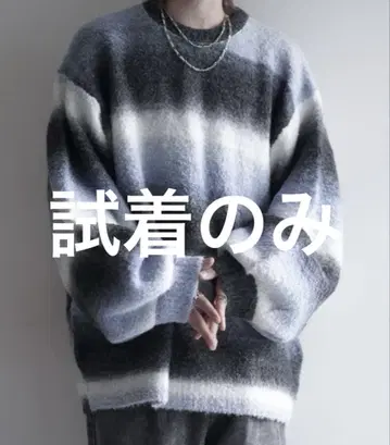 [cussil] 니트 와이드 벌룬 슬리브 루즈 스웨터 M