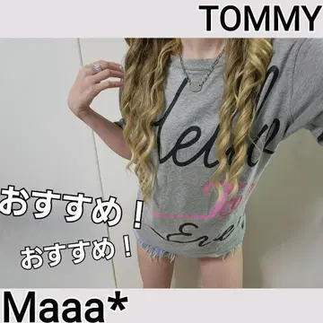 TOMMY 너무 귀여운 T셔츠 프린트가 등까지 이어져요