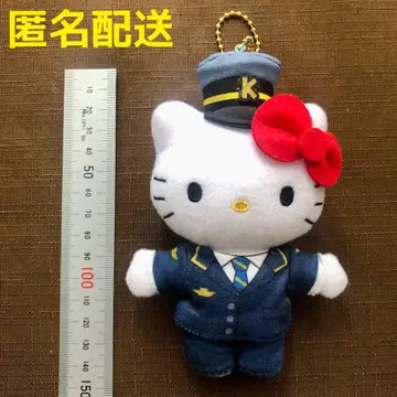 헬로키티 신칸센 차장 봉제 인형 마스코트 콜라보