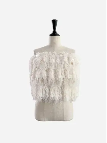 sheller 셰리에 back zip fringe bare top