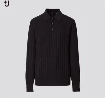 UNIQLO 질 샌더 실크 코튼 니트 피케 셔츠