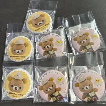 [ 미사용 새상품 ] 리락쿠마 긴자 후쿠후쿠 점장 캔뱃지 긴자 마츠야
