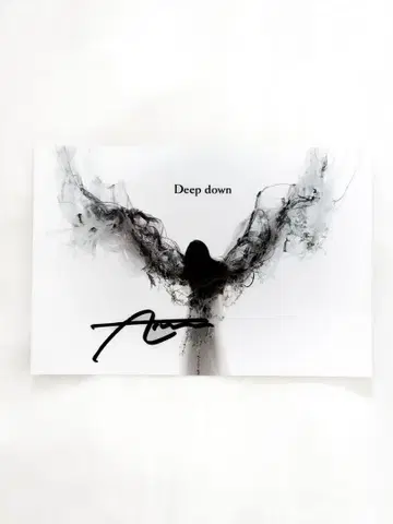 (레어)Deep down 친필 사인 엽서