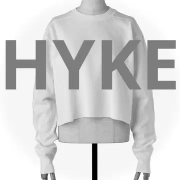 HYKE 하이크 CROPPED THERMAL SHIRT 롱티