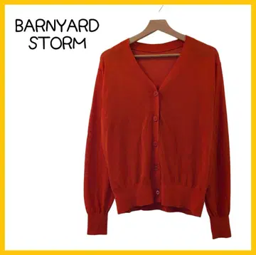 BARNYARDSTORM 가디건 V넥 레드 빨간색 1 M