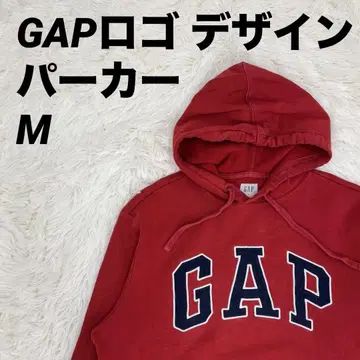 후드티 후드 GAP 로고 디자인 레드 M 사이즈 남성용 남녀 공용