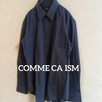 새상품 남성용 COMME CA ISM 컴시즘 네이비 긴팔 셔츠 M
