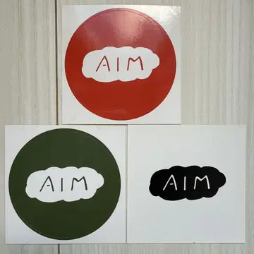 아이묭 AIM 로고 스티커 씰 구매 혜택 3장 세트