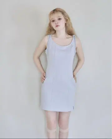 andmary carrie mini dress babyblue