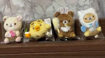 리락쿠마 GINZA 당신을 생각하는 손바닥 봉제 인형 전 종류 4개 세트