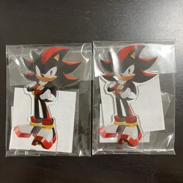 오사카 간사이 만박 한정판 소닉 쉐도우 아크릴 스탠드 2개 SEGA