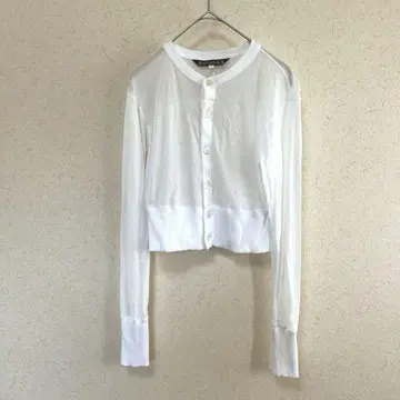 HAVERSACK 시어 천축 크루넥 가디건