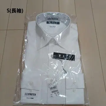 즉시 구매 AOKI MAJI 와이셔츠 논다리미 면 긴팔 화이트 슬림