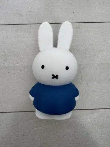 [ 미피 ] 귀여운 플라스틱제 저금통 화이트 x 블루